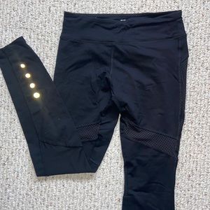 Forever 21 athletic leggings. Mesh fabric on thigh & reflective dots on calves